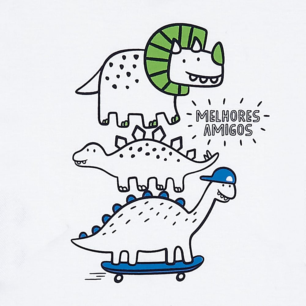 Camiseta Bebê Menino - Branco - 49553-3