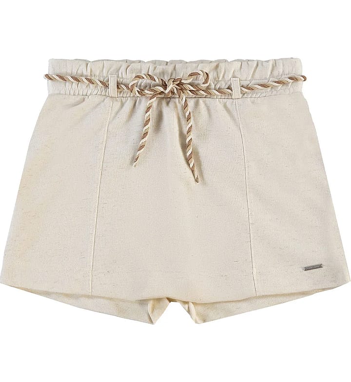 Short Saia Natural Juvenil Pulla Bulla Menina - 55814-1331