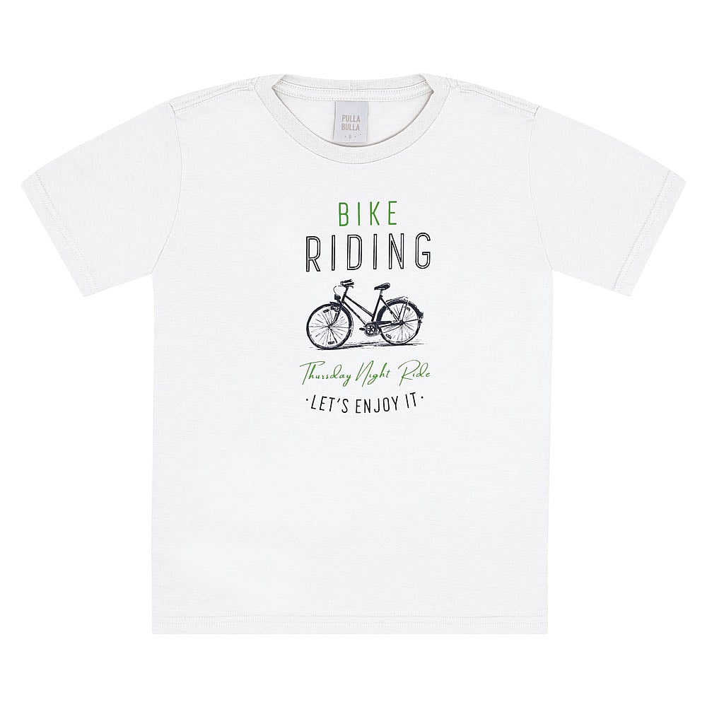 Camiseta Infantil Menino - Branco - 52354-3