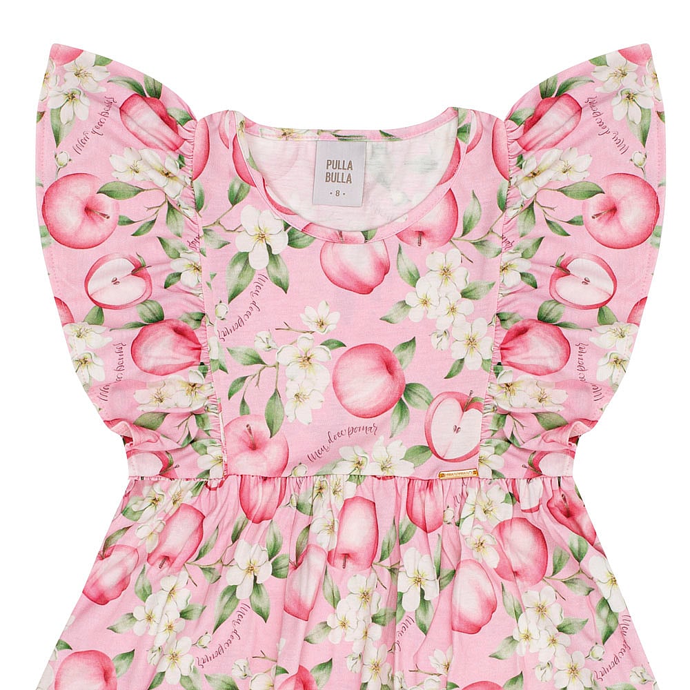 Vestido Rosa Infantil Pulla Bulla Menina - 53418-1265