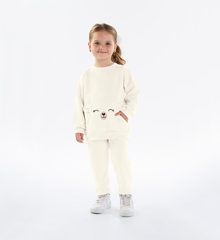 Conjunto Primeiros Passos Menina - Natural - 50226-68