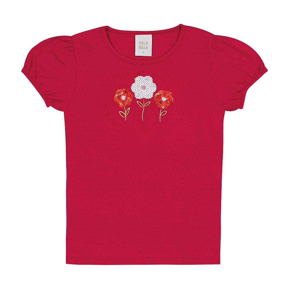 Blusa Vermelho Infantil Pulla Bulla Menina - 53404-65