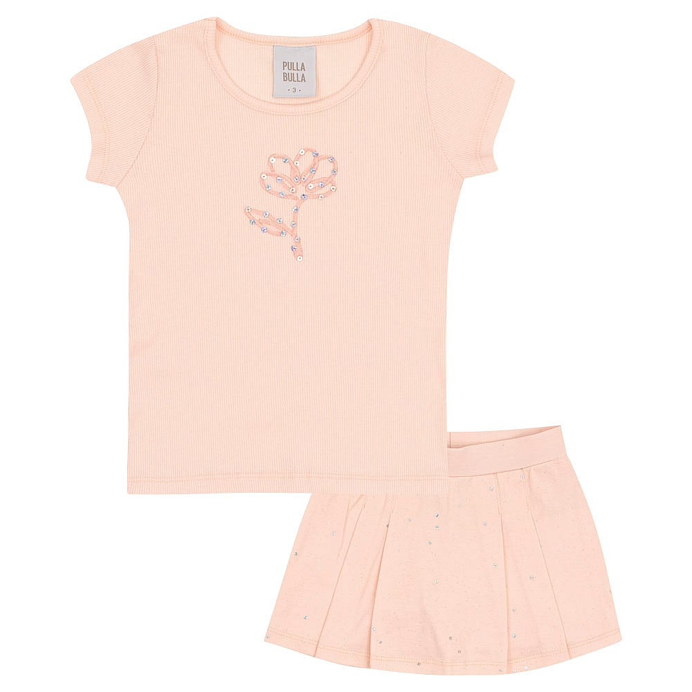 Conjunto Rosa Primeiros Passos Pulla Bulla Menina - 53328-1298