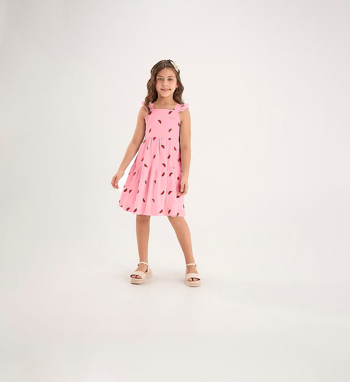 Vestido Rosa Infantil Pulla Bulla Menina - 53818-1