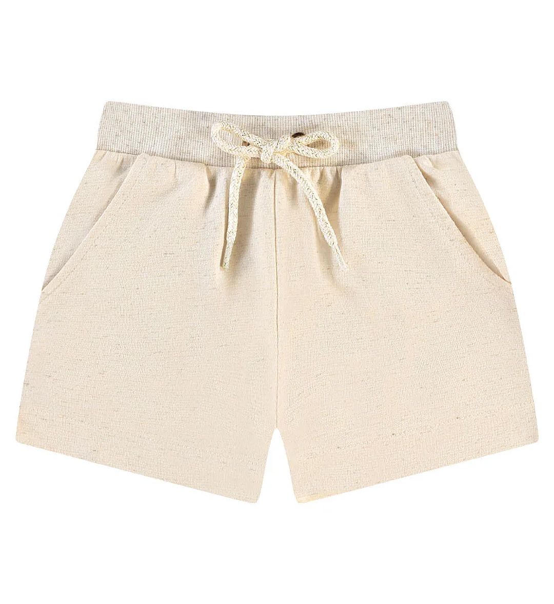 Short Natural Infantil Pulla Bulla Menina - 55710-1331