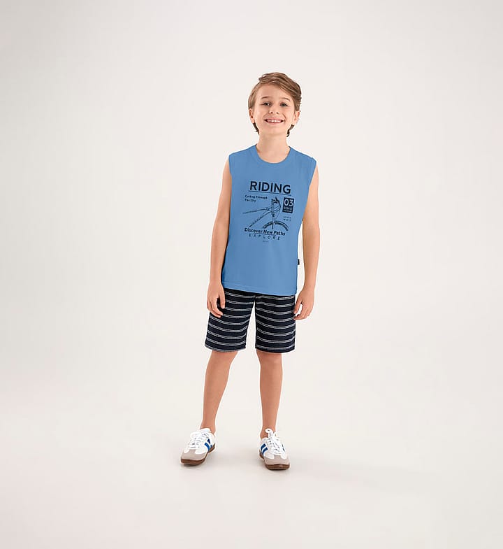 Regata Azul Infantil Pulla Bulla Menino - 53850-1351