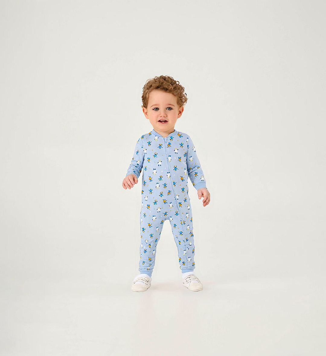Macacao Azul Bebe Pulla Bulla Menino - 200950-1232