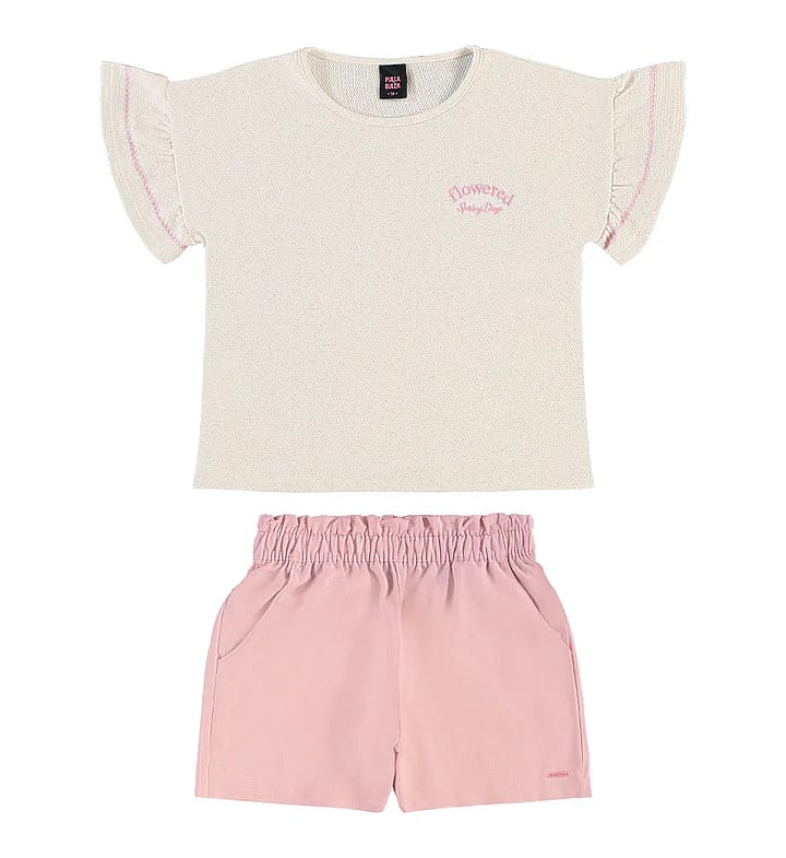 Conjunto Bege Juvenil Pulla Bulla Menina - 55826-1445