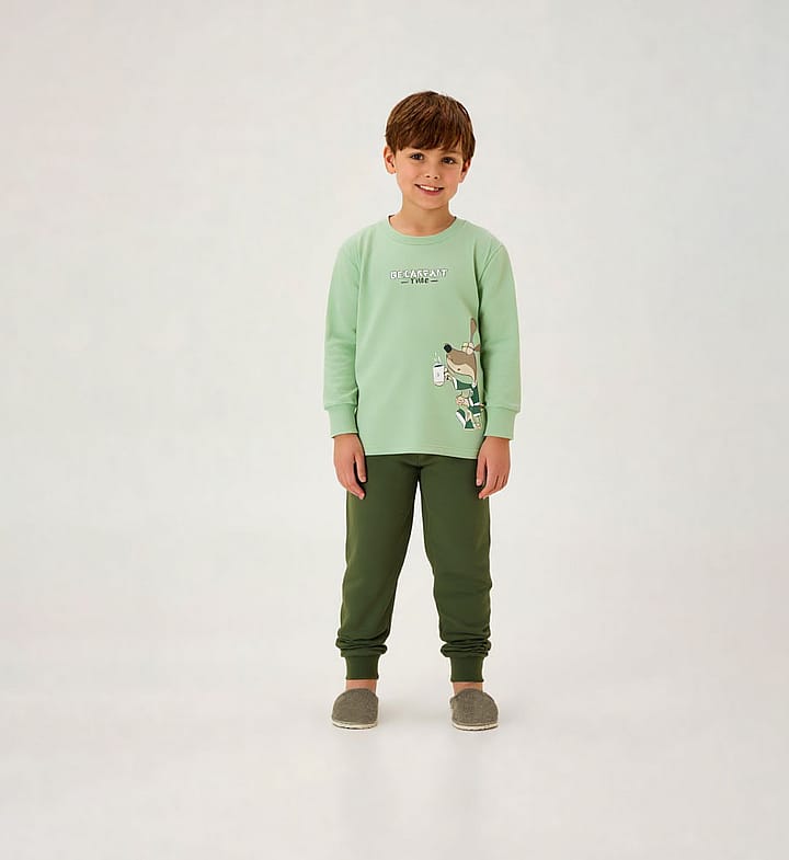Pijama Verde Infantil Pulla Bulla Menino - 200974-1219