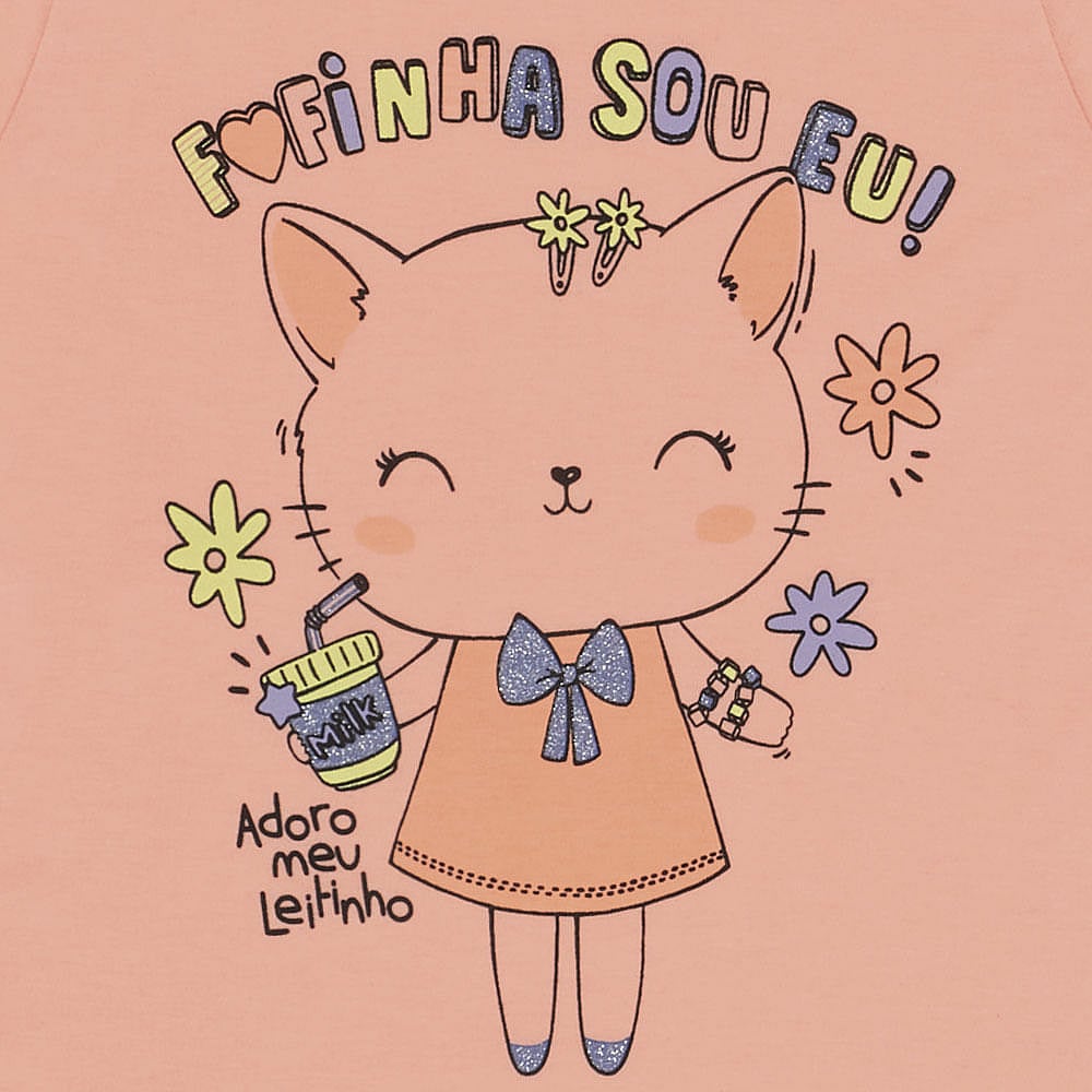 Blusa Bebê Menina - Laranja Lumi - 47600-1186