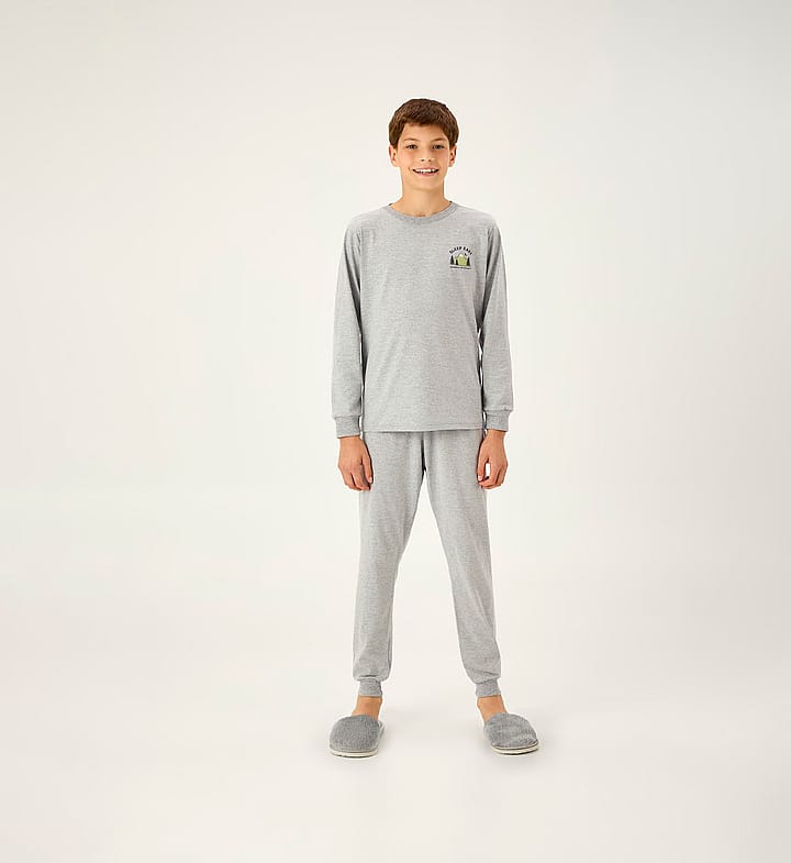 Pijama Cinza Juvenil Pulla Bulla Menino - 200982-567