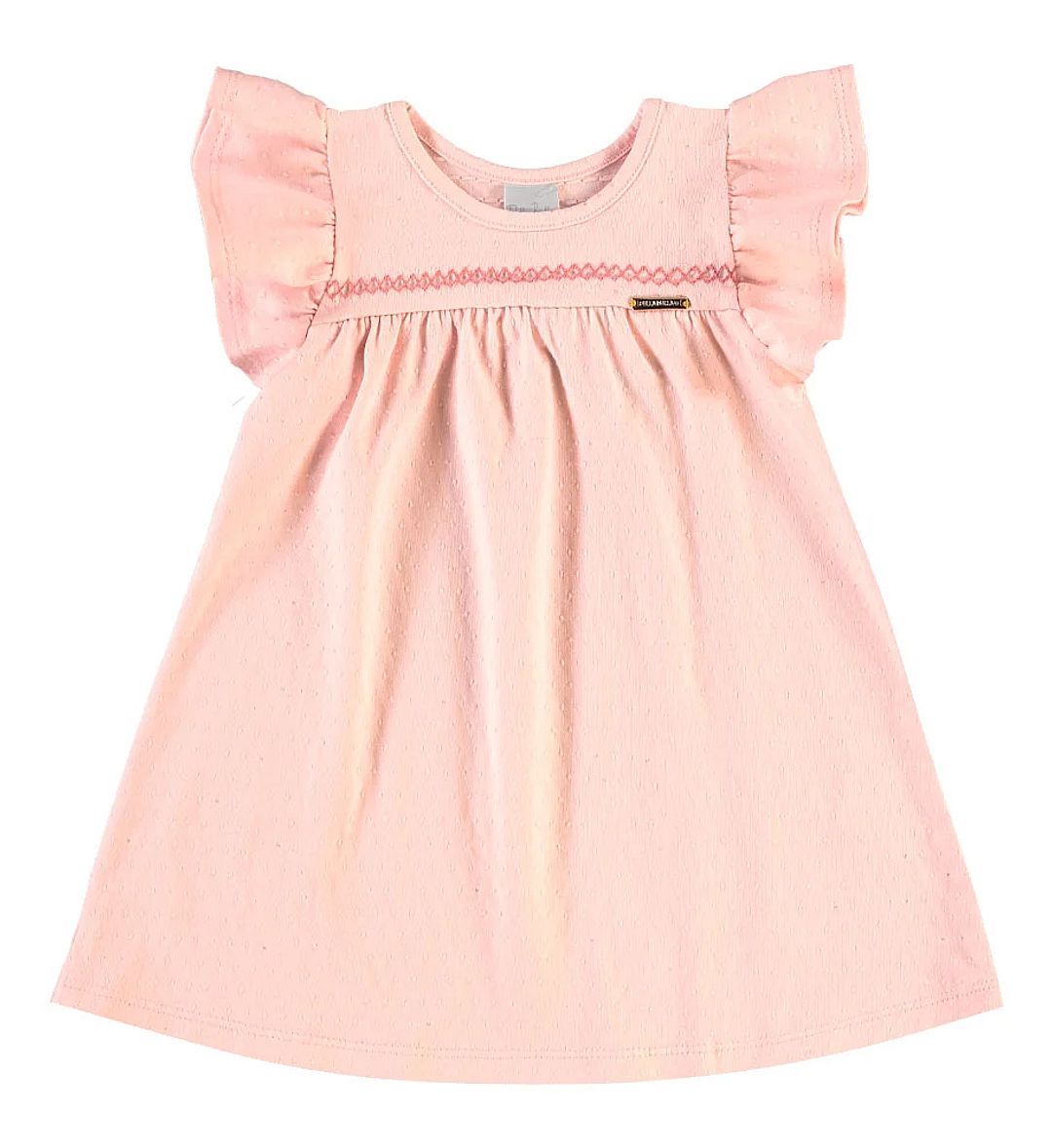 Vestido Rosê Bebe Pulla Bulla Menina - 55510-11