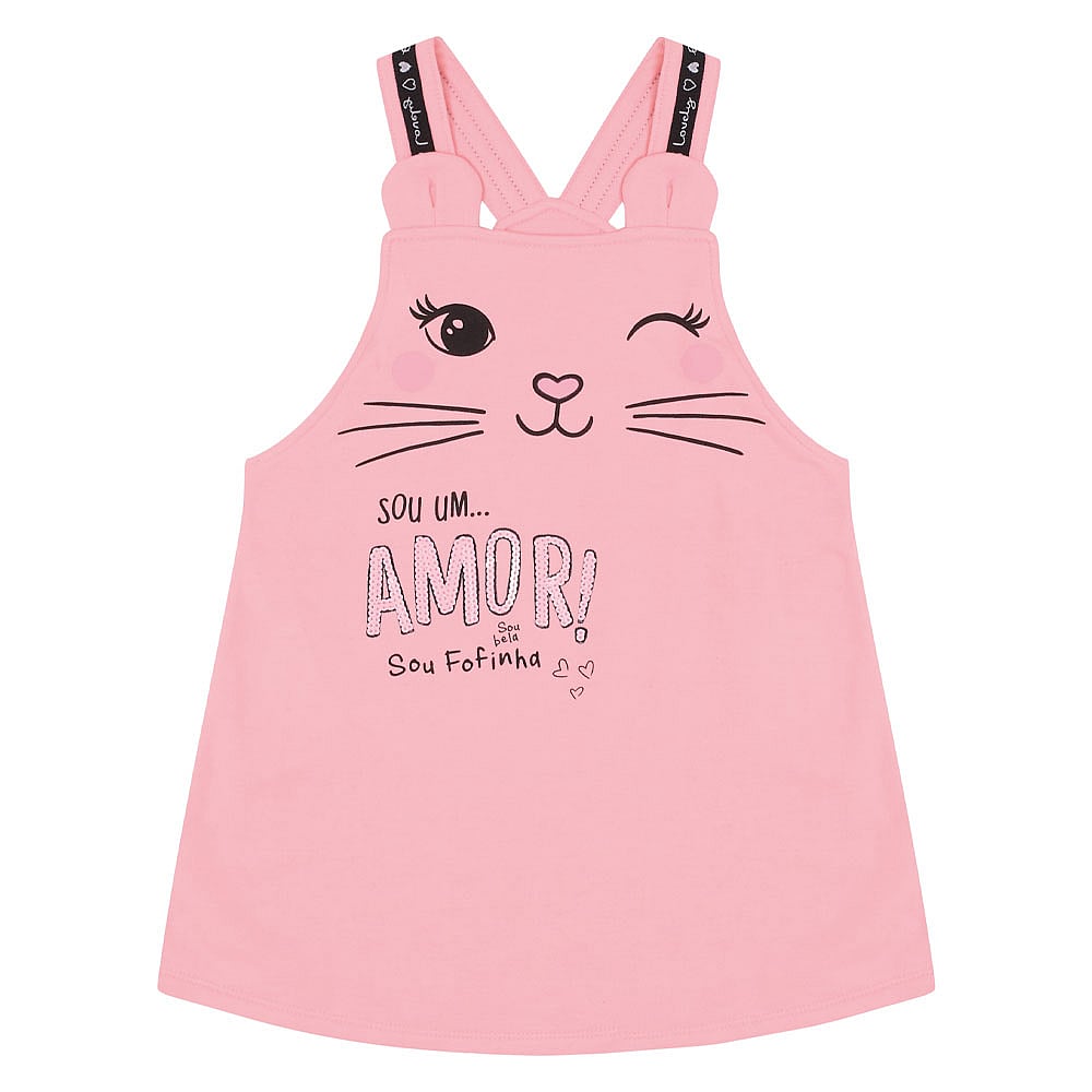 Conjunto Primeiros Passos Menina - Rosa Lumi - 47316-1183