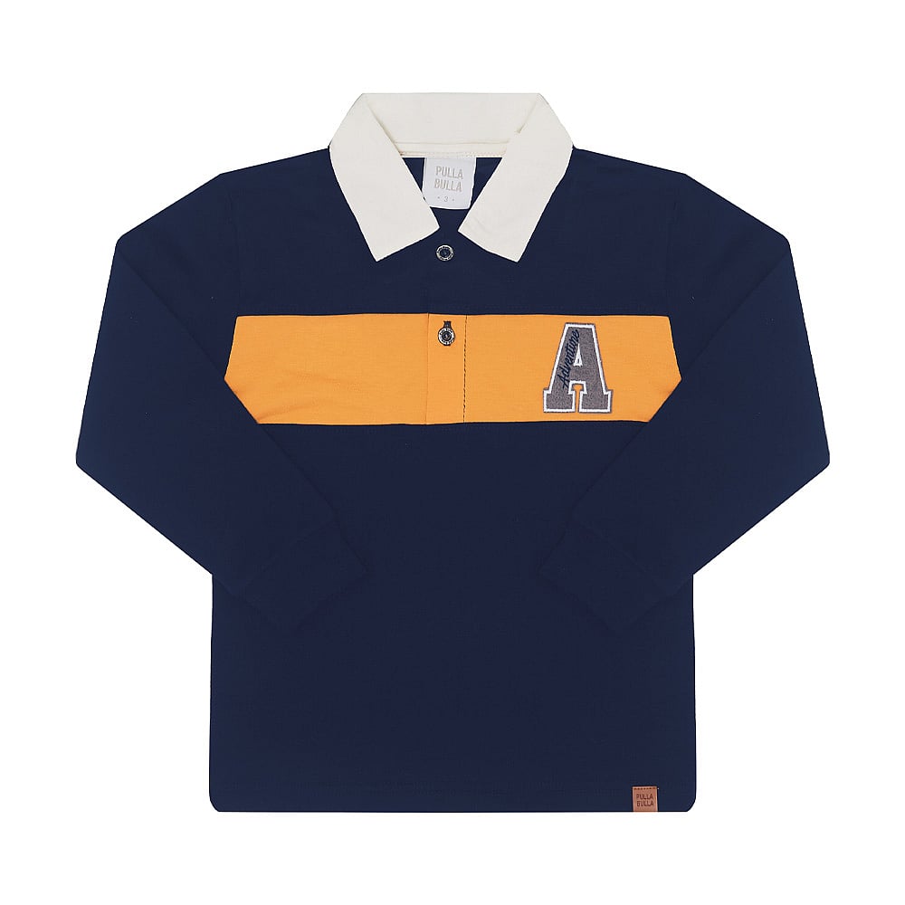 Polo Primeiros Passos Menino - Marinho - 50258-58