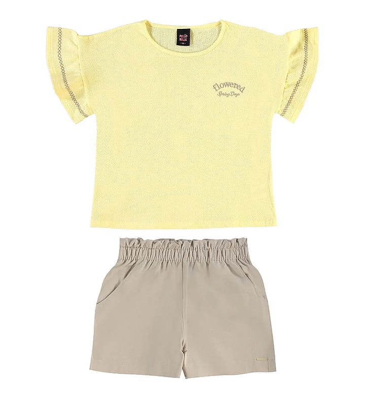 Conjunto Amarelo Juvenil Pulla Bulla Menina - 55826-1403