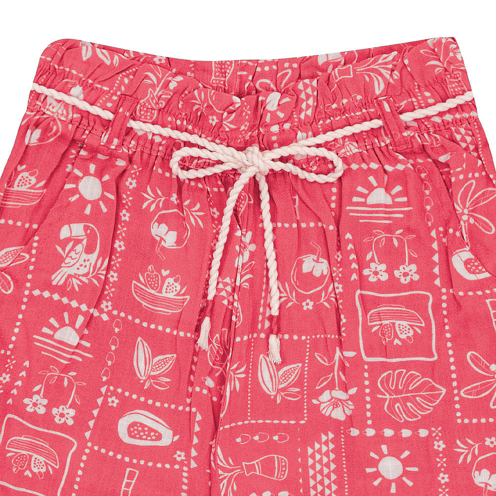 Conjunto Bege e Rosa Juvenil Pulla Bulla Menina - 53527-1377