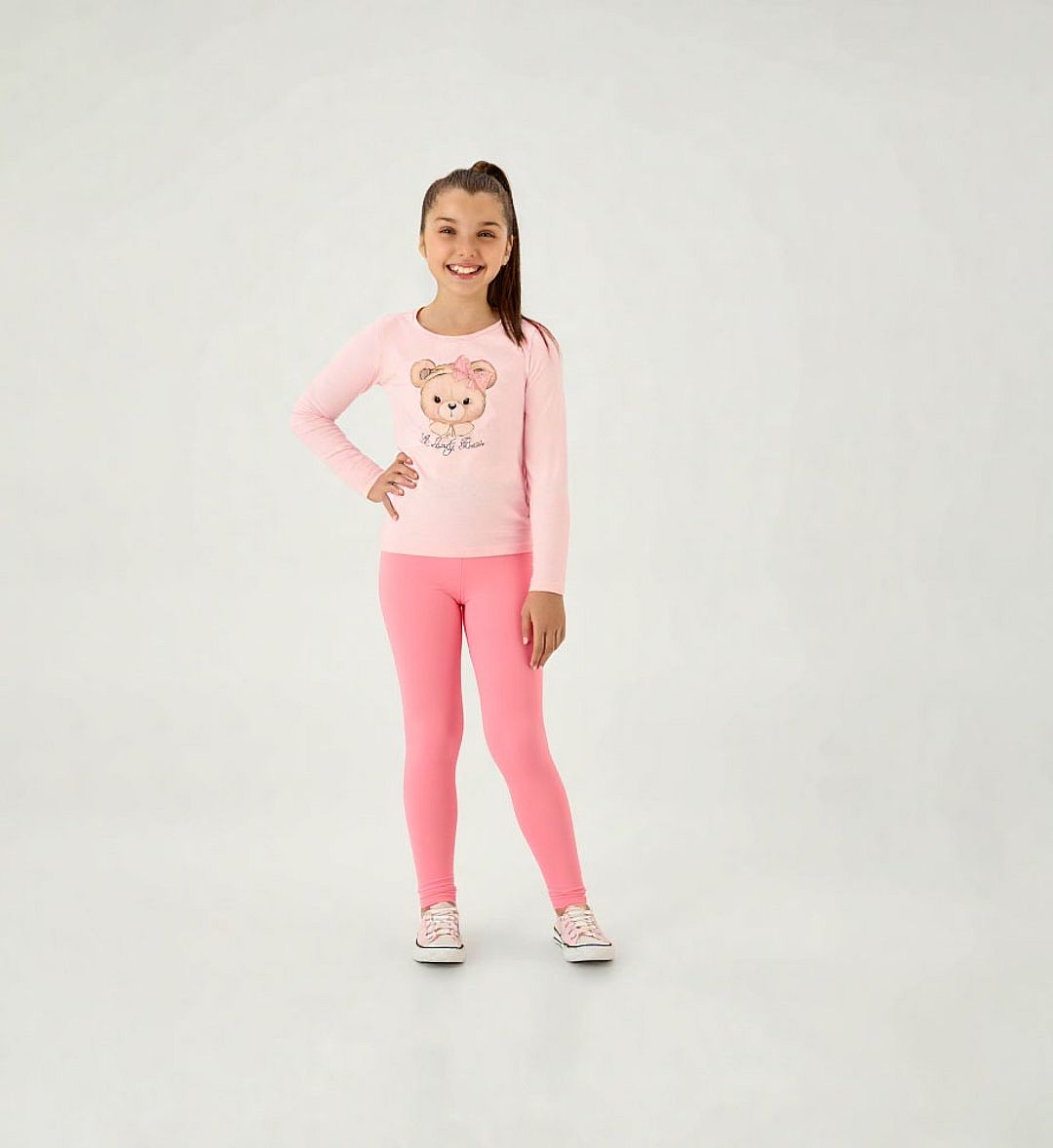 Legging Rosa Infantil Pulla Bulla Menina - 55318-1052
