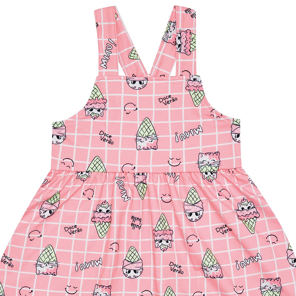 Conjunto Primeiros Passos Menina - Sublimado Rosa Lumi - 48308-1184