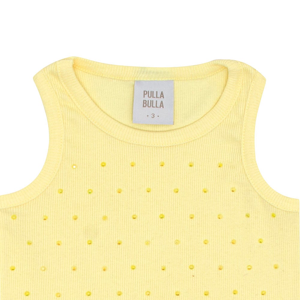 Blusa Primeiros Passos Menina - Amarelo - 52201-4
