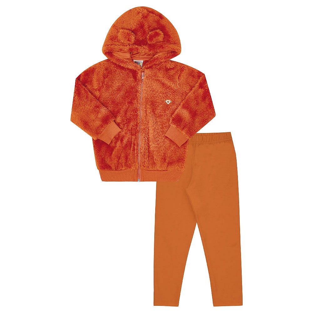 Conjunto Primeiros Passos Menina - Ferrugem - 49632-1086