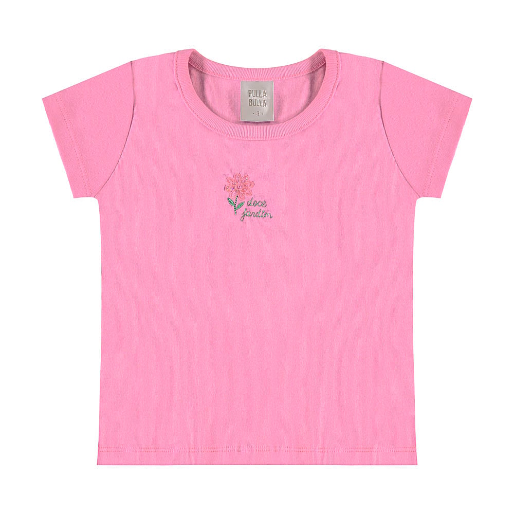 Conjunto Rosa Primeiros Passos Pulla Bulla Menina - 55625-121