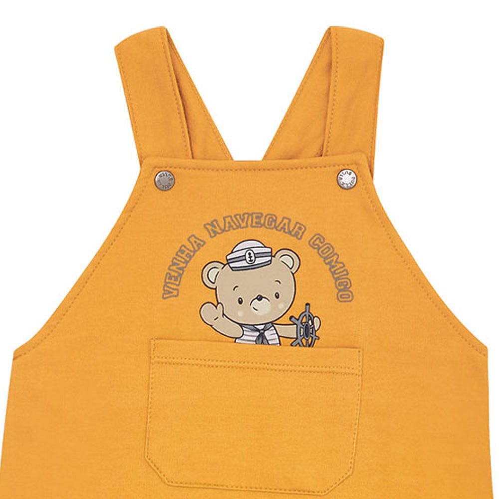 Conjunto Bebê Menino - Listrado Mescla Cinza - 48662-835