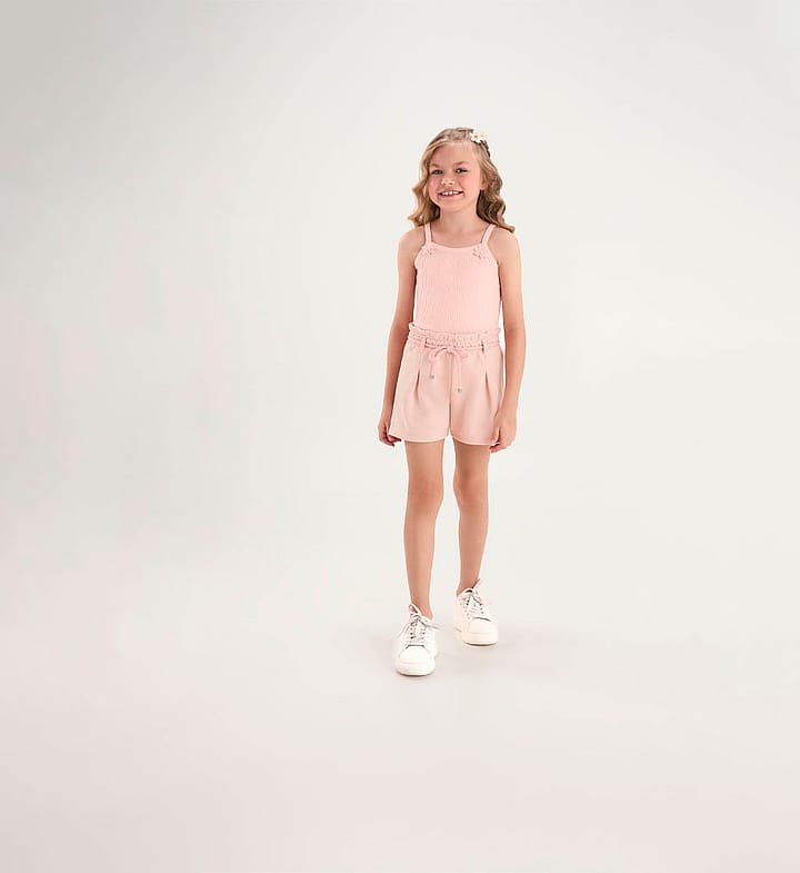 Short Rosa Infantil Pulla Bulla Menina - 53809-11