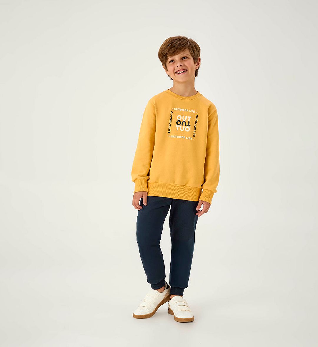 Conjunto Amarelo Infantil Pulla Bulla Menino - 55373-345