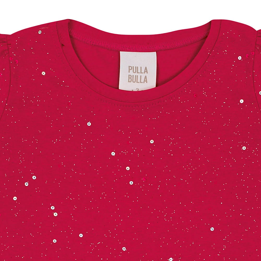 Blusa Vermelho Primeiros Passos Pulla Bulla Menina - 53305-1359