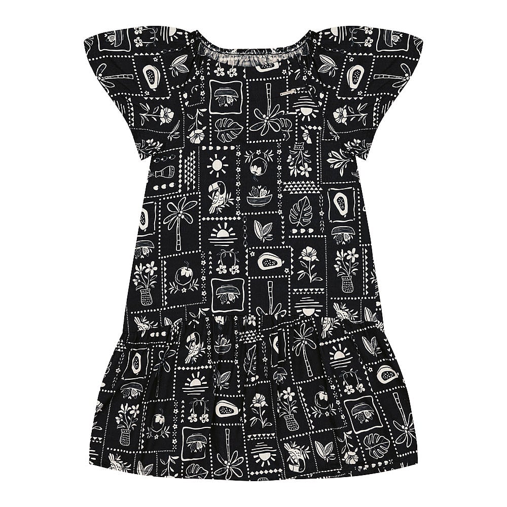 Vestido Preto Infantil Pulla Bulla Menina - 53420-1124