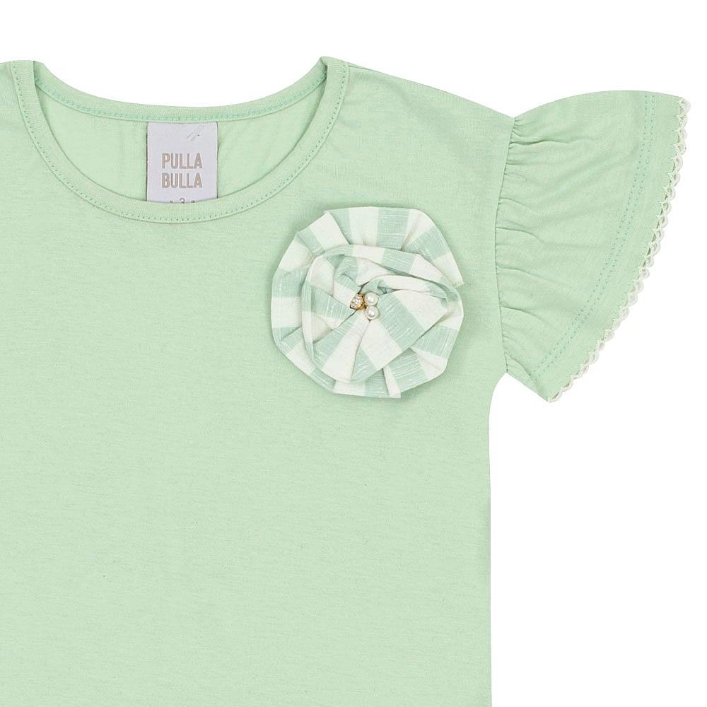 Conjunto Verde Primeiros Passos Pulla Bulla Menina - 53326-1262