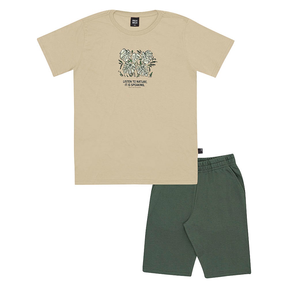 Conjunto Verde Juvenil Pulla Bulla Menino - 53573-1345