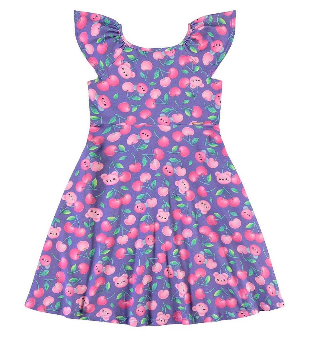 Vestido Azul Infantil Pulla Bulla Menina - 55717-1312