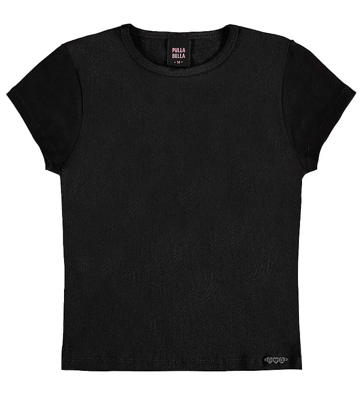 Blusa Preto Juvenil Pulla Bulla Menina - 55804-51