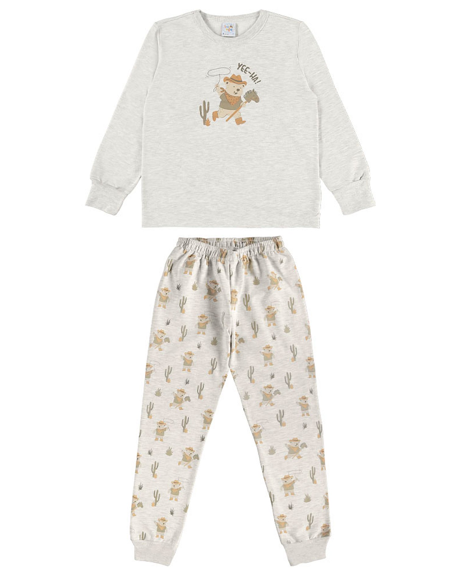 Pijama Mescla Infantil Pulla Bulla Menino - 200971-60