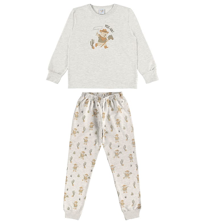 Pijama Mescla Infantil Pulla Bulla Menino - 200971-60