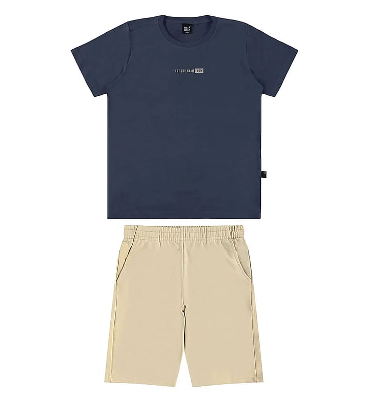 Conjunto Marinho Juvenil Pulla Bulla Menino - 55871-1436