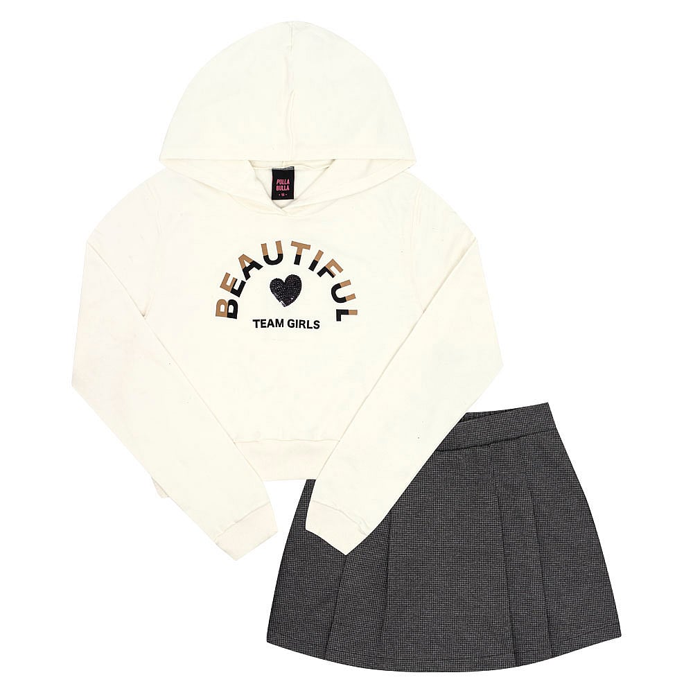 Conjunto Juvenil Menina - Bege - 52932-1271