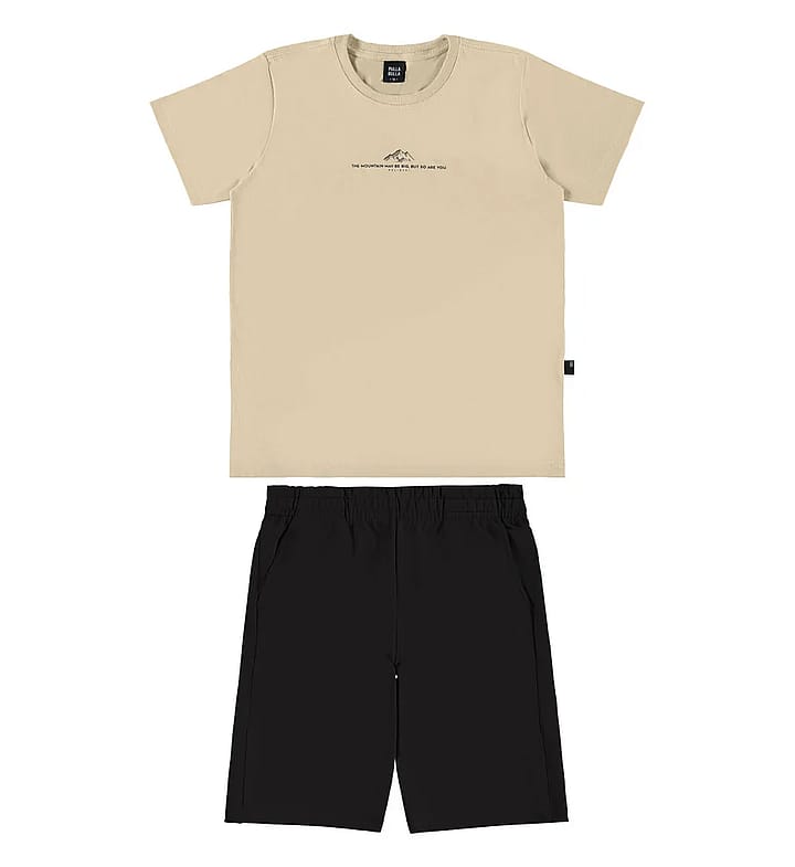 Conjunto Marrom Juvenil Pulla Bulla Menino - 55870-1410