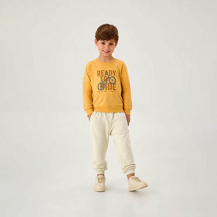 Calça Natural Infantil Pulla Bulla Menino - 55367-1331