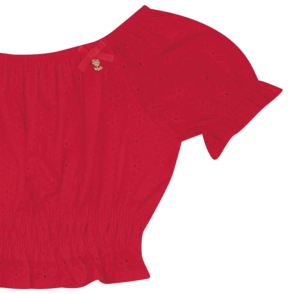 Conjunto Infantil Menina - Vermelho - 52328-65