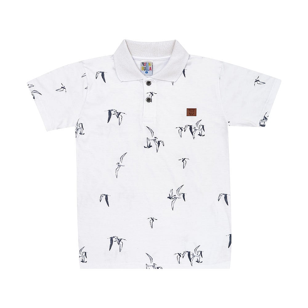 Polo Infantil Menino - Branco - 49359-3