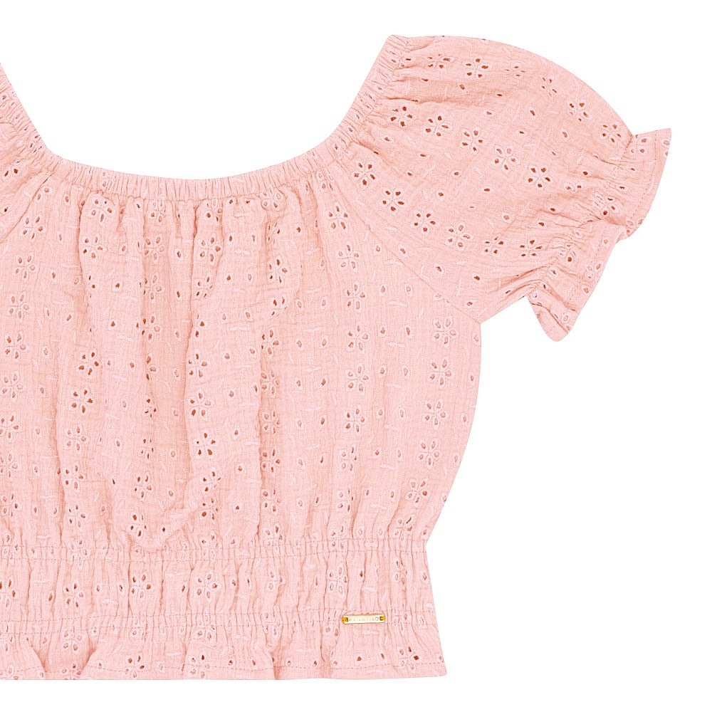 Blusa Juvenil Menina - Rosa - 52408-11