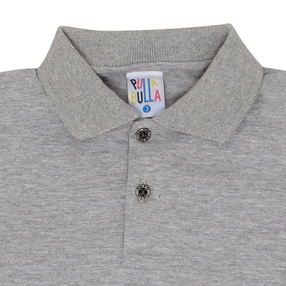 Polo Bebê Menino - Mescla Cinza - 47257-567