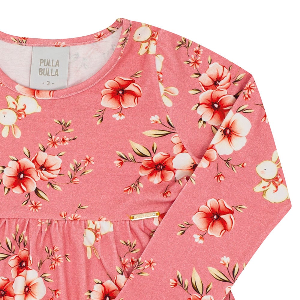 Vestido Primeiros Passos Menina - Rosa - 52719-1333