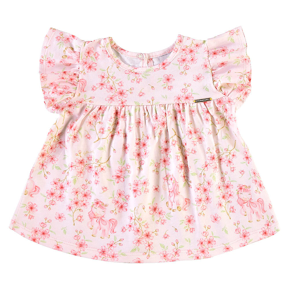 Conjunto Rosa Bebe Pulla Bulla Menina - 55520-1427