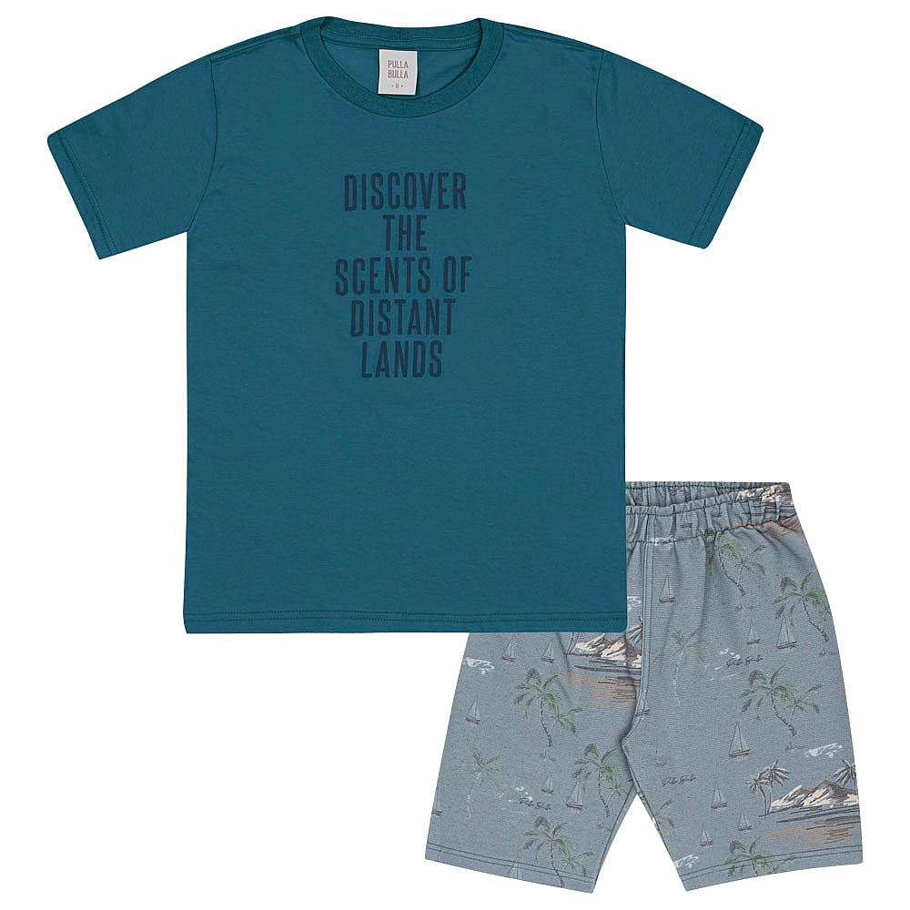 Conjunto Azul Infantil Pulla Bulla Menino - 53482-342