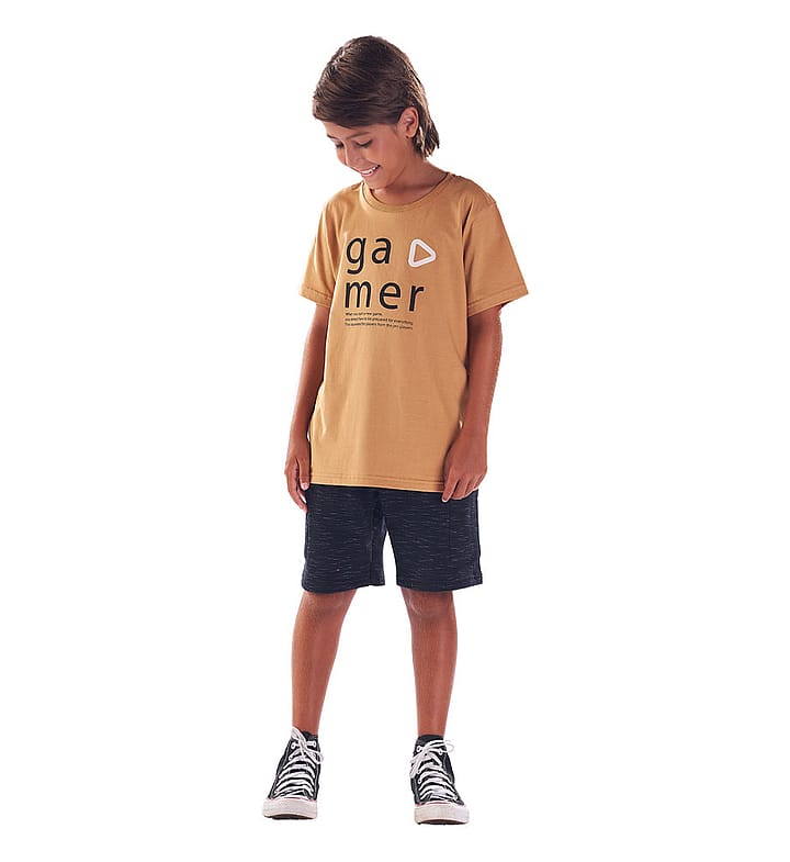 Conjunto Infantil Menino - Camelo - 48877-306