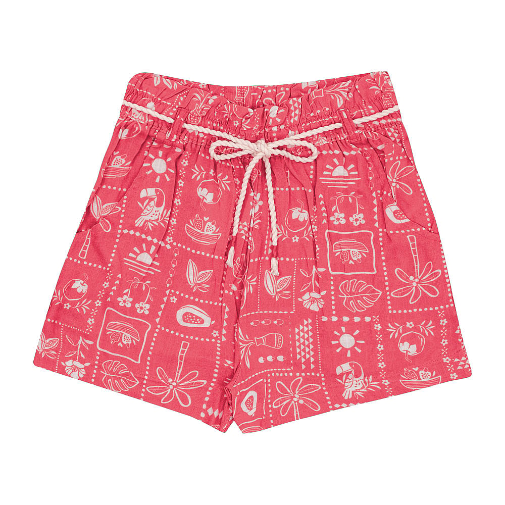 Conjunto Bege e Rosa Juvenil Pulla Bulla Menina - 53527-1377