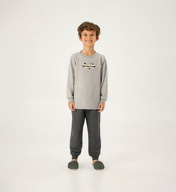 Pijama Cinza Juvenil Pulla Bulla Menino - 200981-567